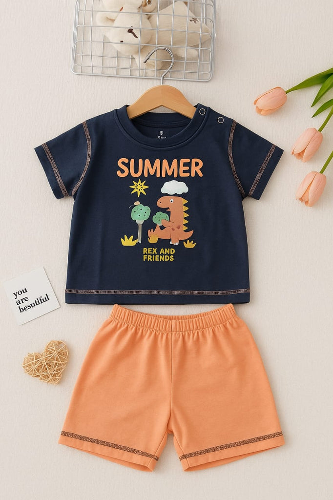 بيجاما بيبي كحلي summer
