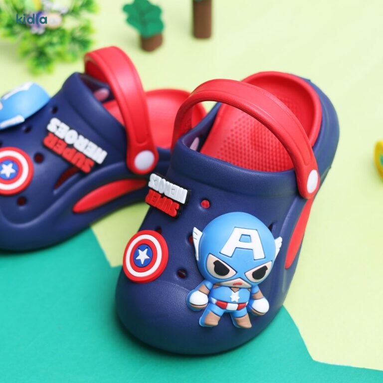 Crocs- royal blue- superhero