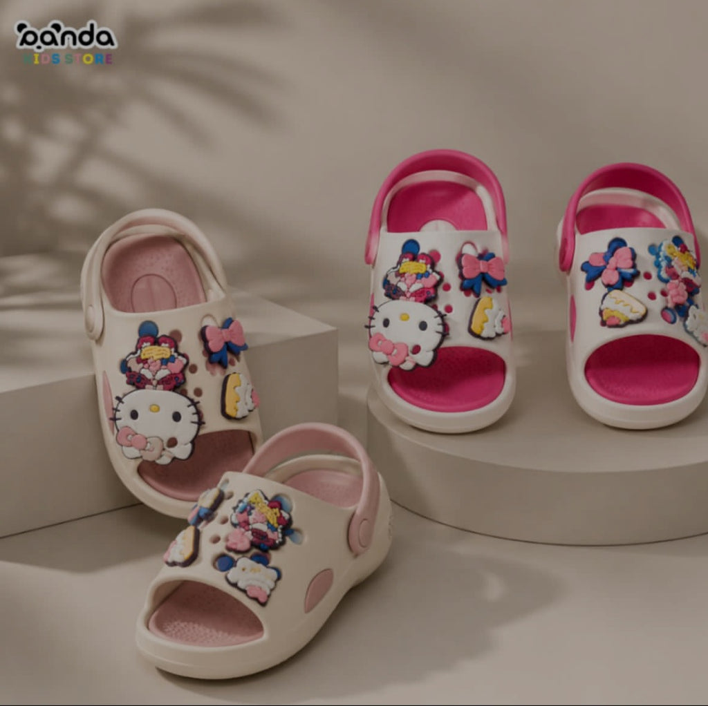 Foam Slides- beige- kitty gift