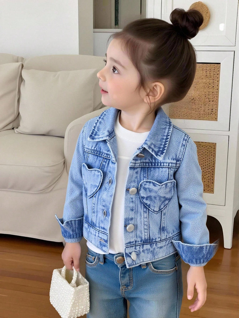 جاكت شي ان جينز جيوب قلب