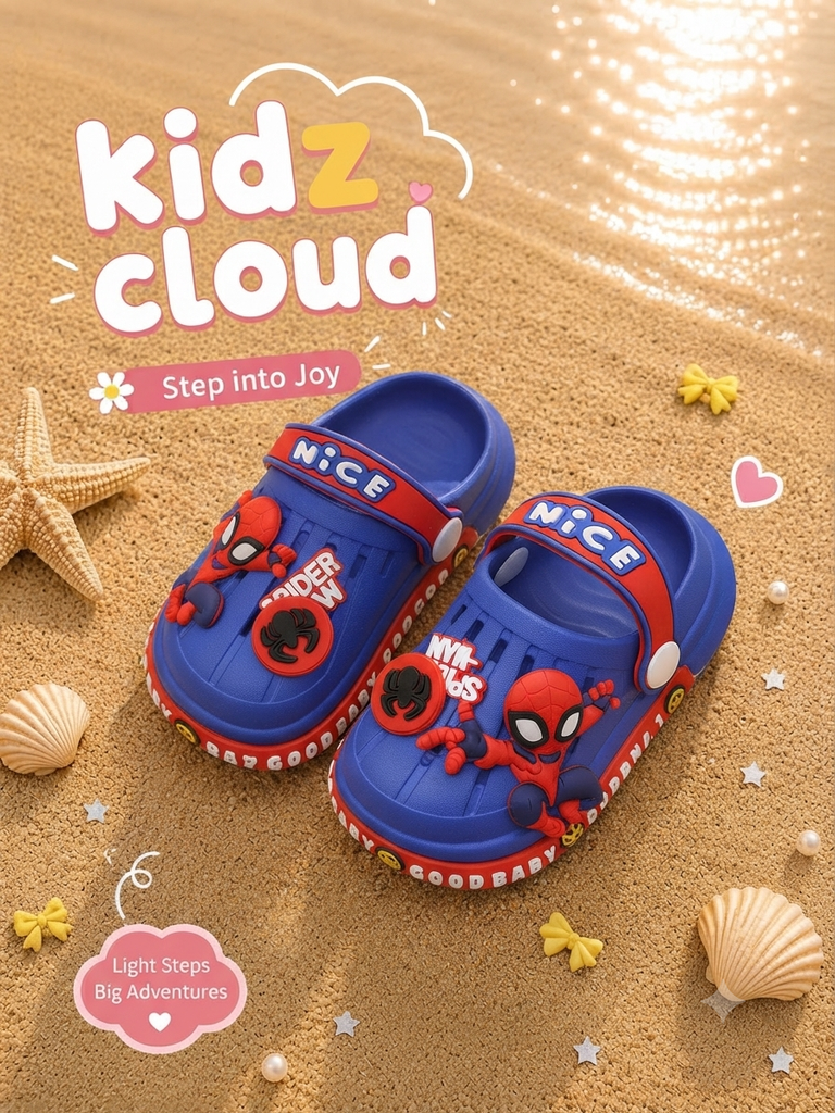 Crocs- blue- spiderman- nice
