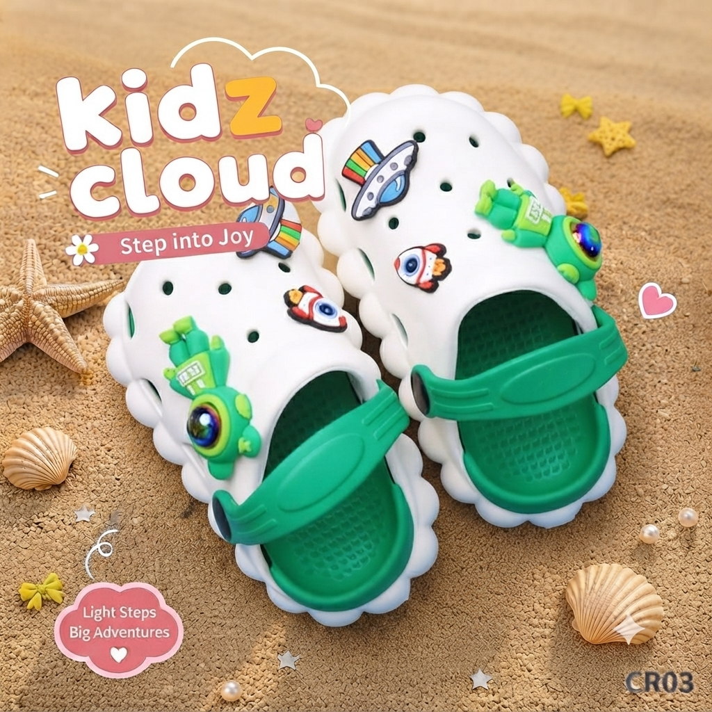 Crocs- green- astronaut space