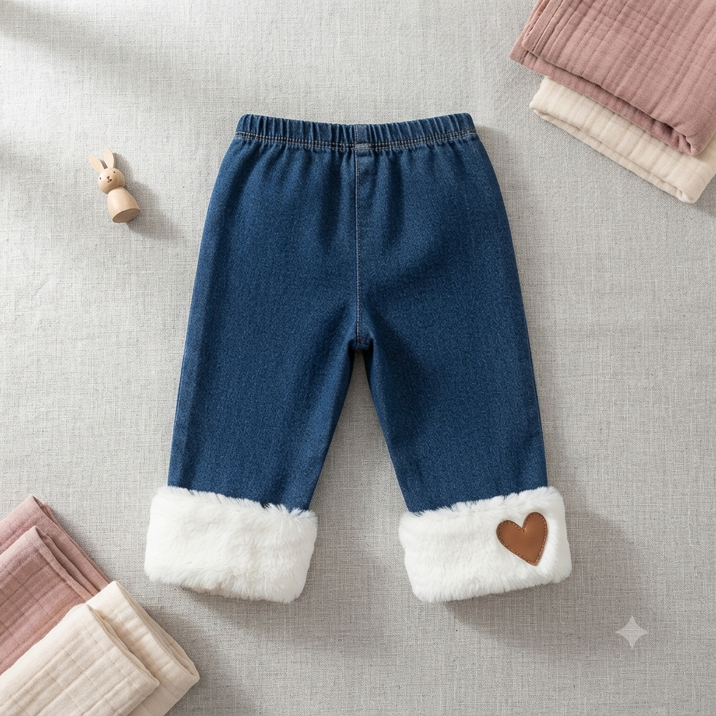 Shein jeans pants with a heart