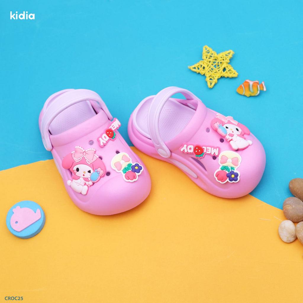 Crocs- pink- melody girly