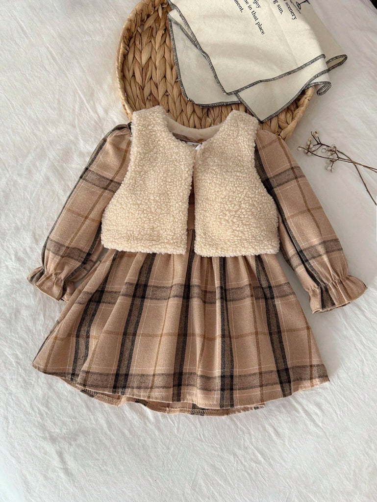 دريس شي ان +جاكت كت فرو كاروه