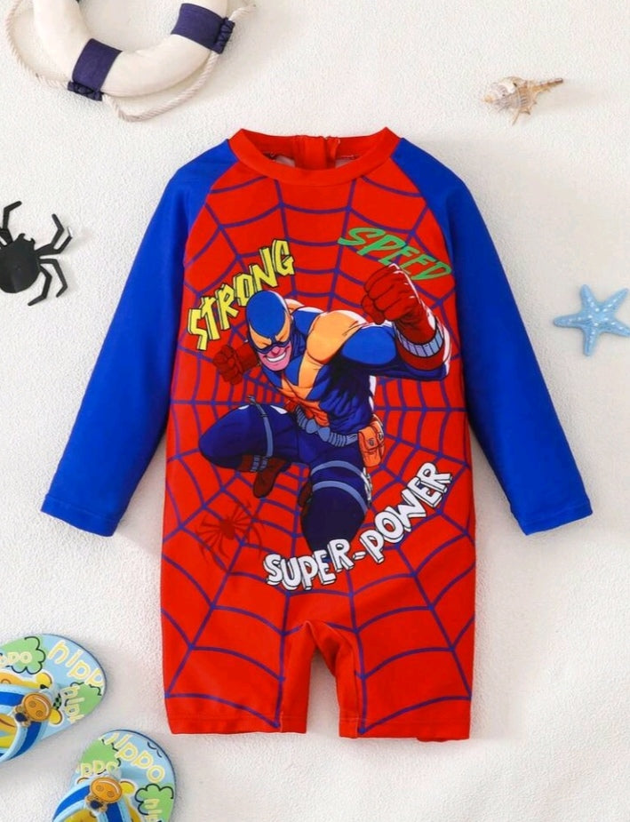 Shein swimming suit spiderman