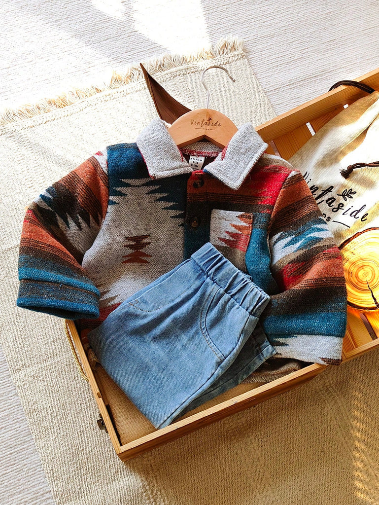 طقم شي ان 2ق قميص مثلثات الوان