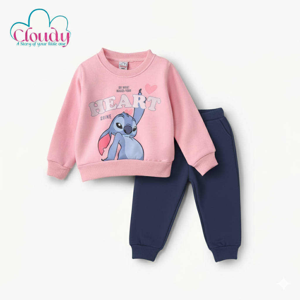 طقم كلاودي كحلي ستيتش