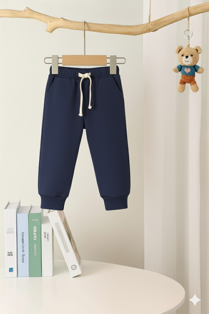 بنطلون كلاودي كحلي سادة