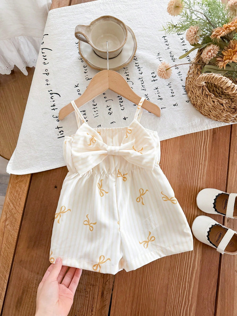 shein jumpsuit yellow bows