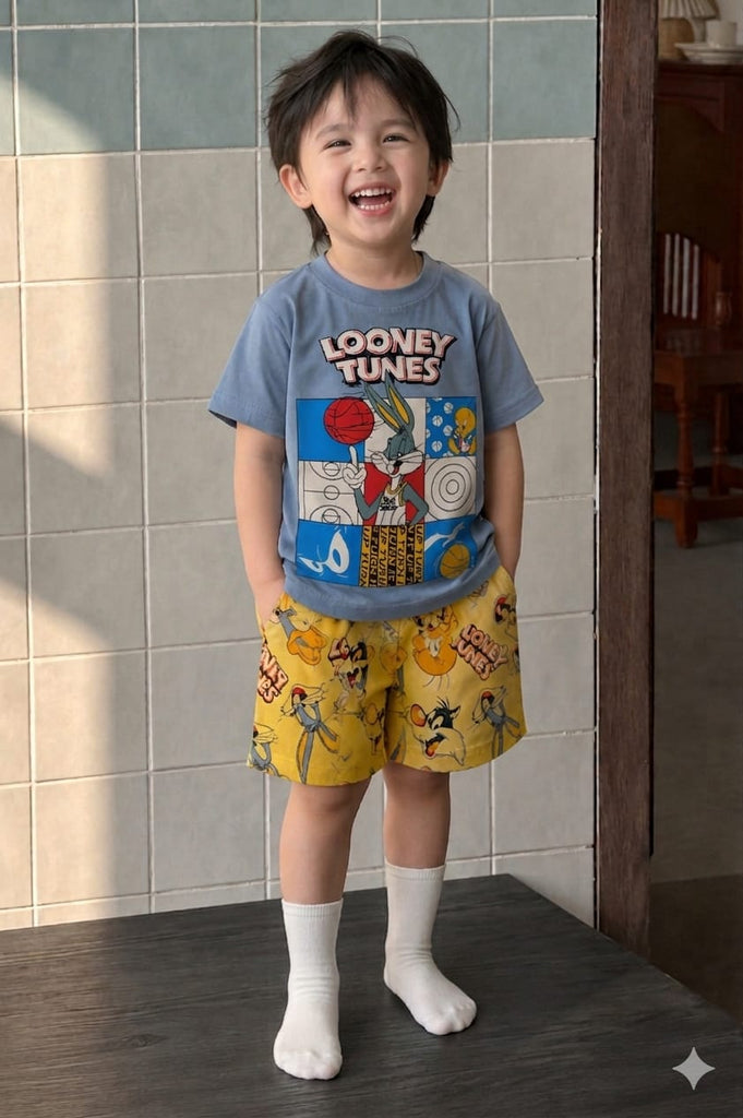 بيجاما HM لبني مربع ارنوب looney