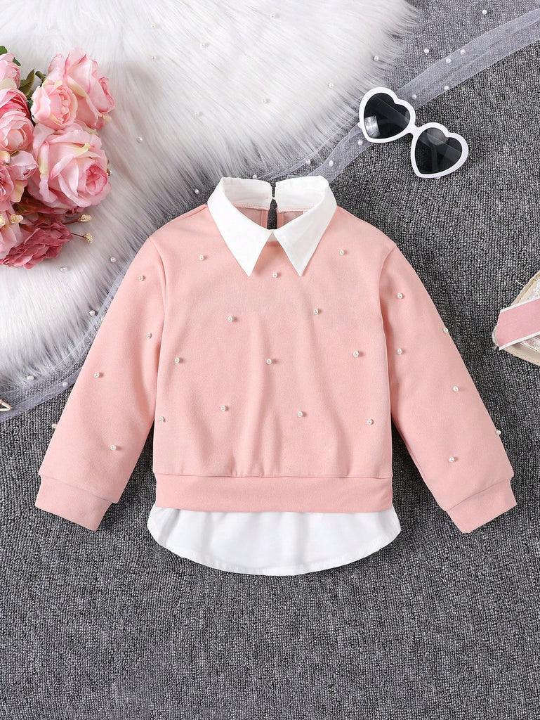shein cashmere blouse pearls