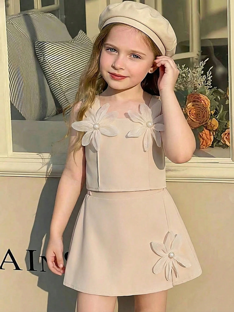 shein set- beige solid DBL rosed