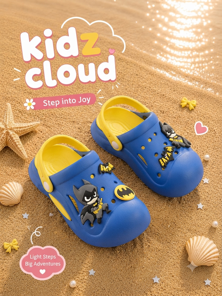 Crocs- blue- colored- batman