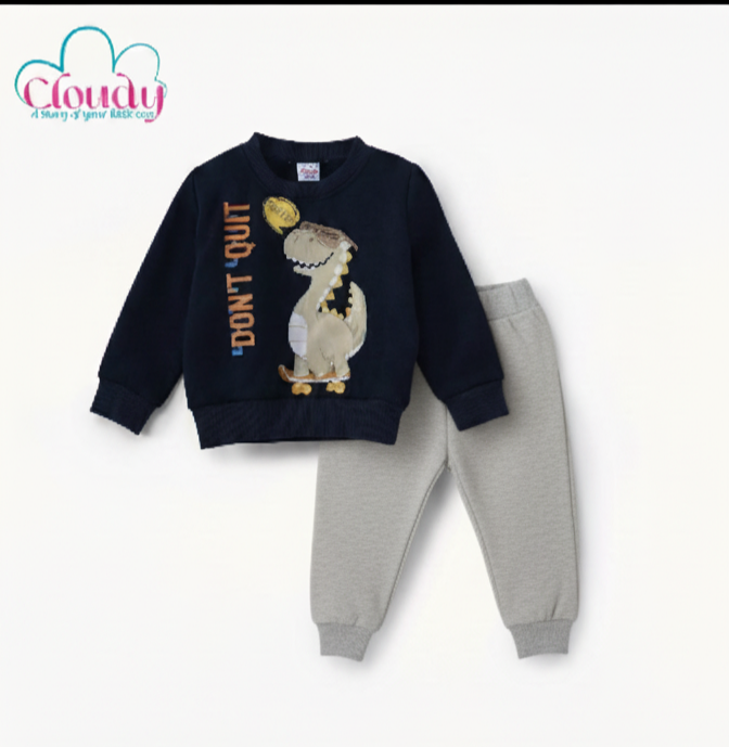 طقم كلاودي كحلي دينو هالو