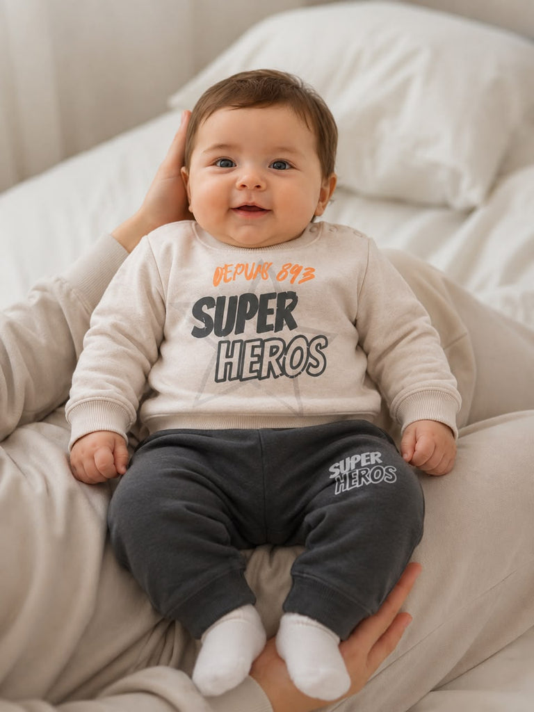 بيجاما Super Hero بنطلون جراي خريفي