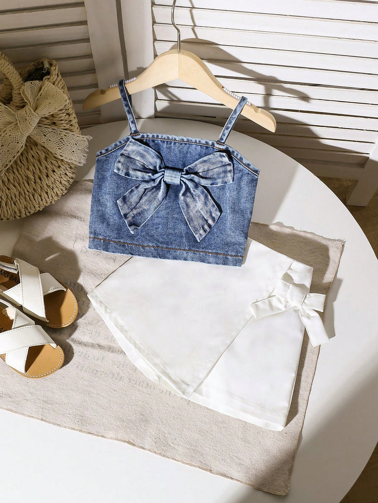 shein set-white short with jeans top