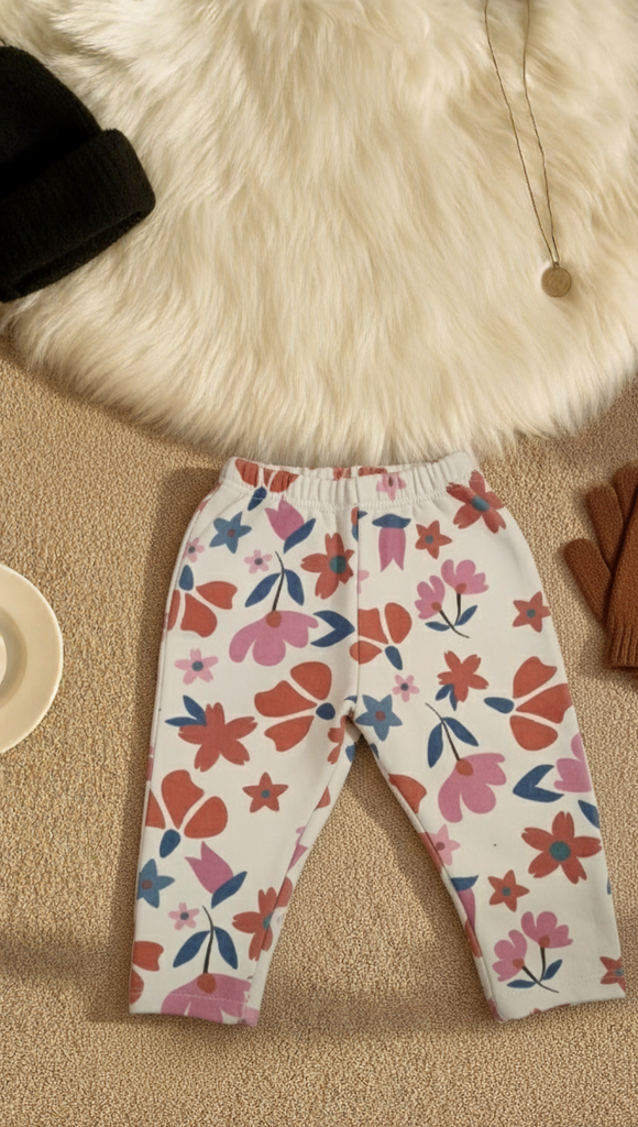 بنطلون كلاودي ميلتون ابيض مشجر