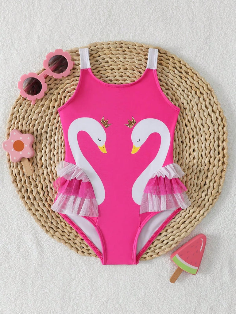 Shein Fuchsia Swimsuit- Flamingo