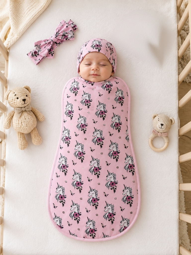 Sleeping bag بينك يونيكورن 3قطع