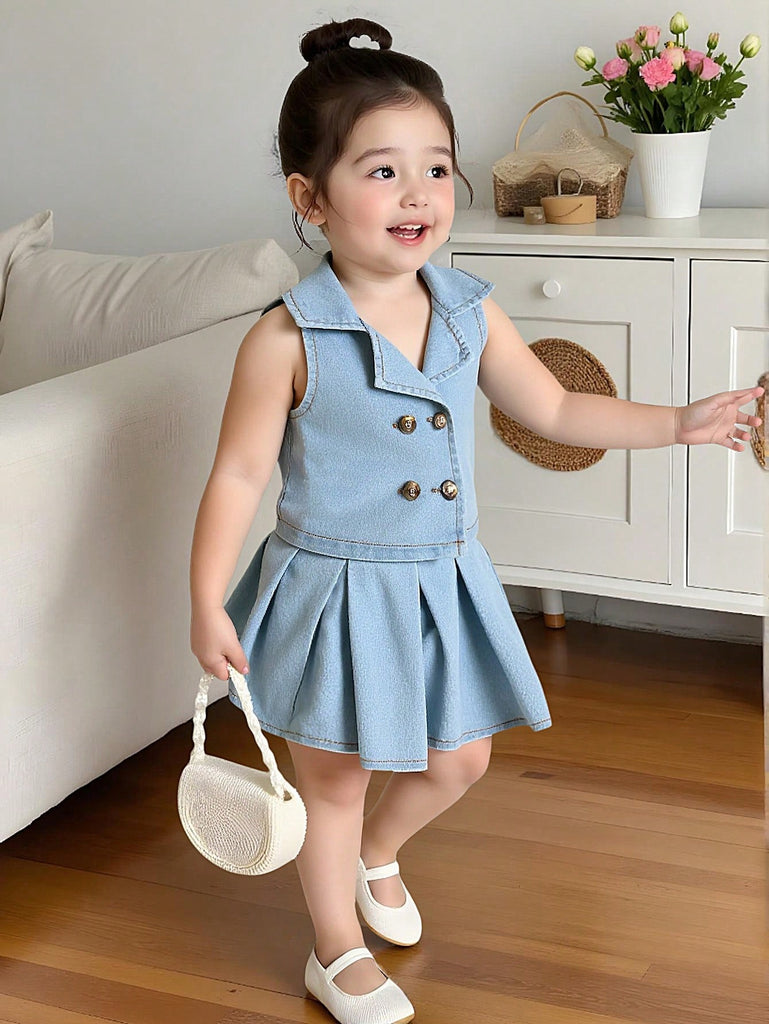 طقم شي ان جينز كت جيب زراير