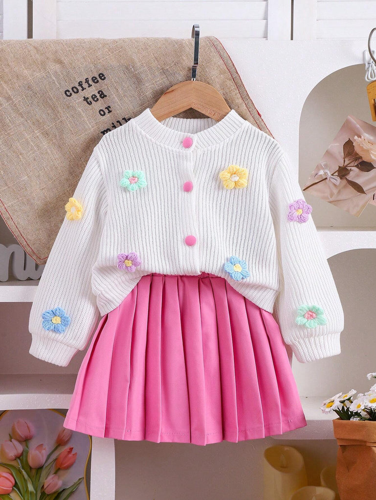 طقم شي ان تريكو ورد جيب بينك