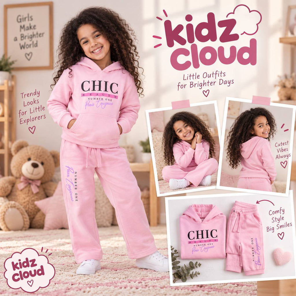 طقم سيكا مبطن بينك CHIC