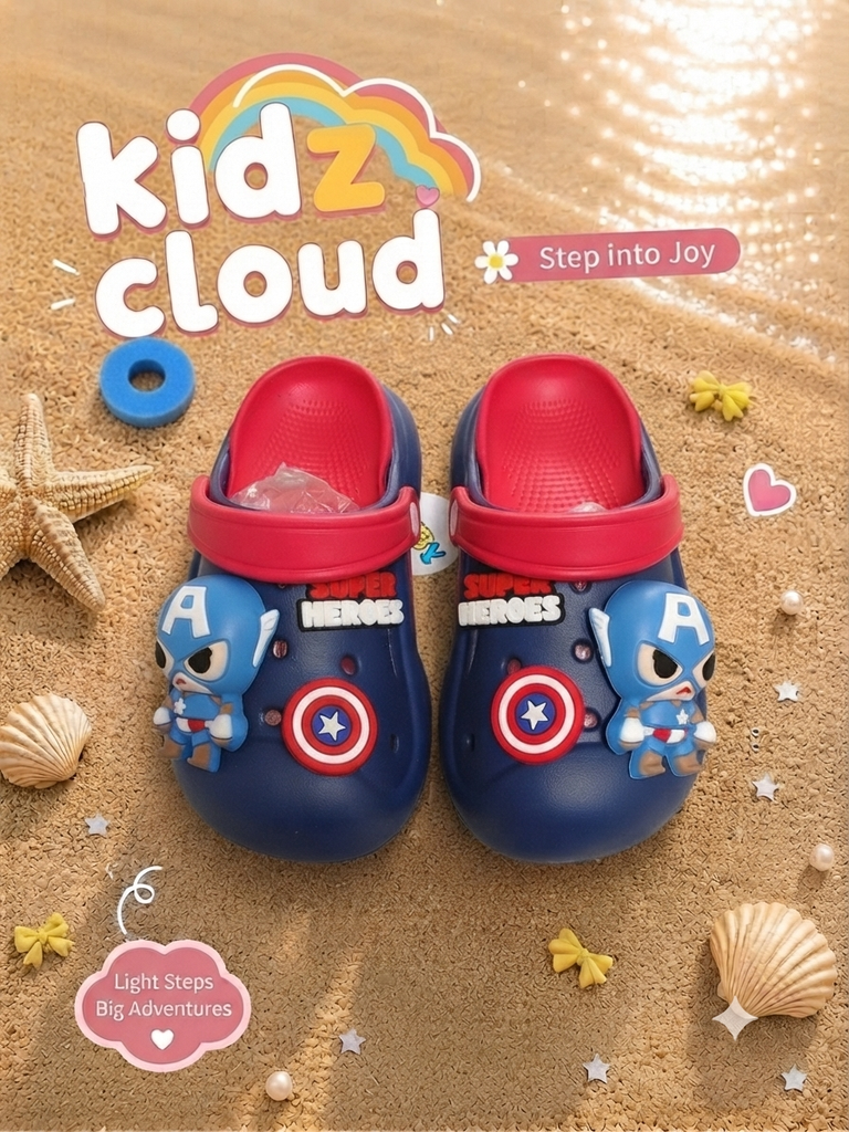 Crocs- royal blue- superhero