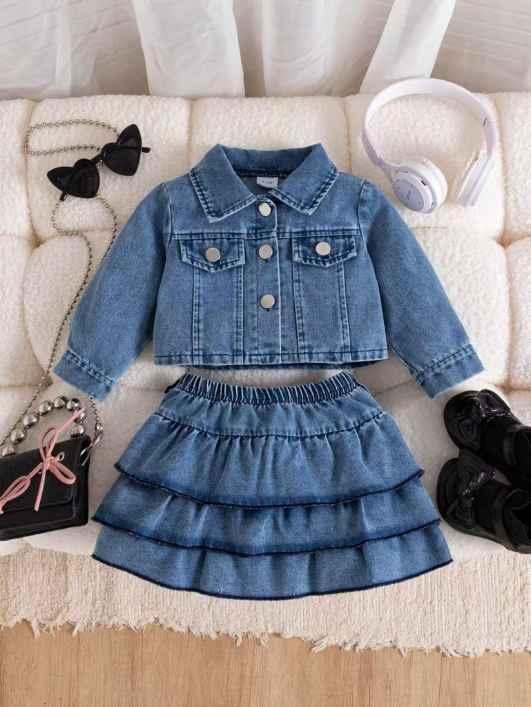 طقم شي ان 2ق جينز جيب كرانيش