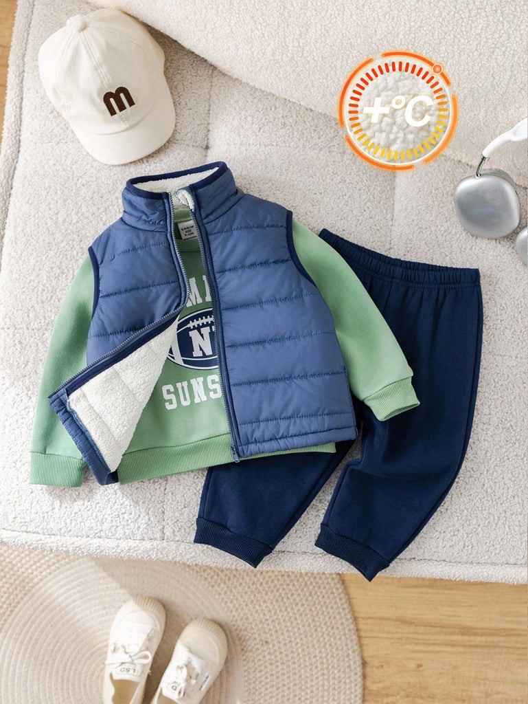 طقم شي ان 3ق اخضر بامب كحلي