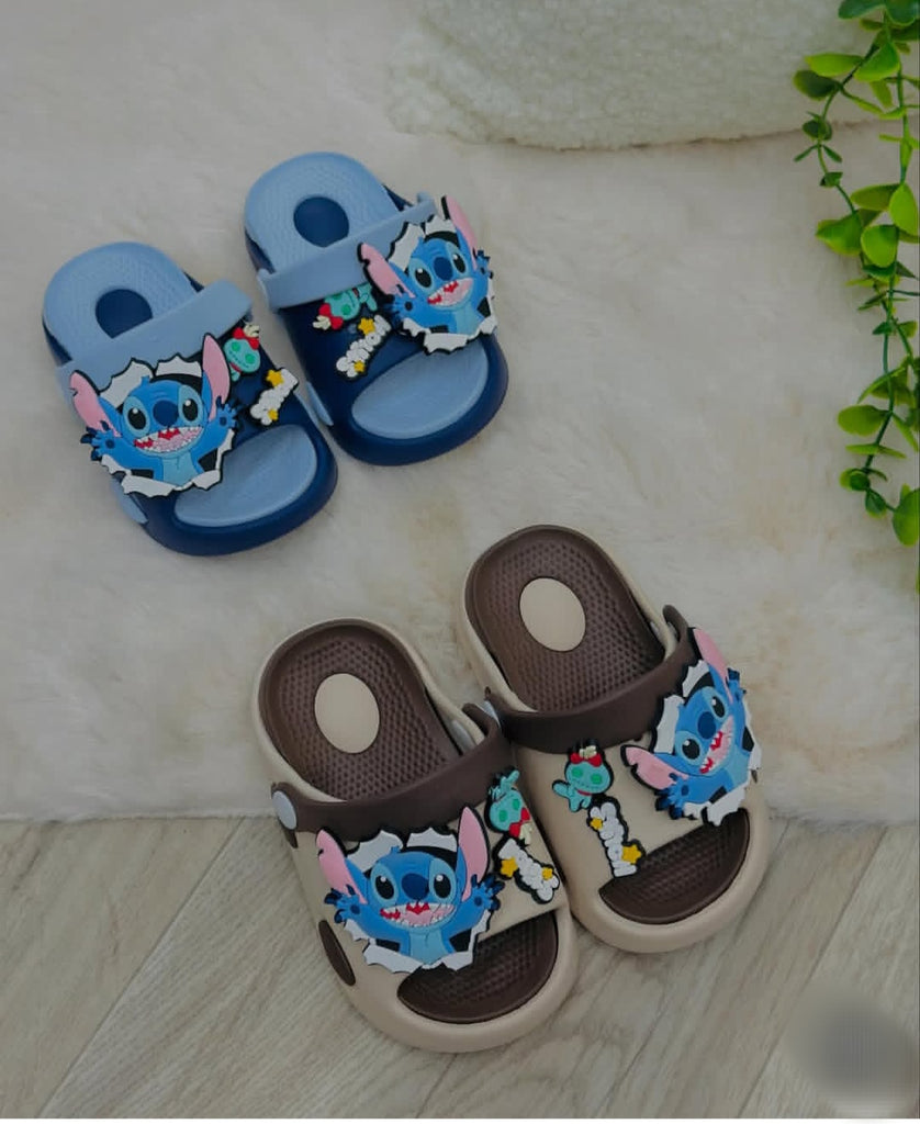 Foam Slides- brown- stitch gift