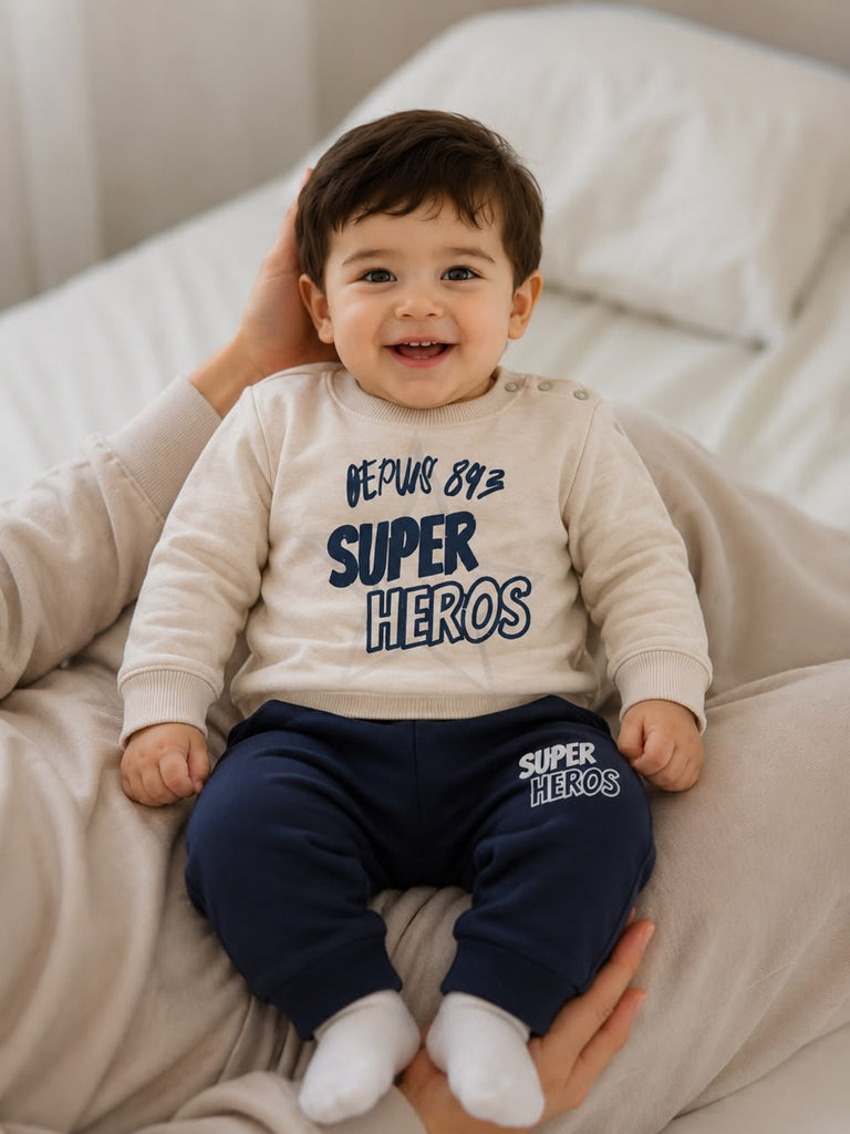 بيجاما Super Hero بنطلون كحلي خريفي