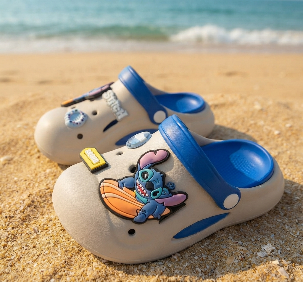Crocs- gray- stitch