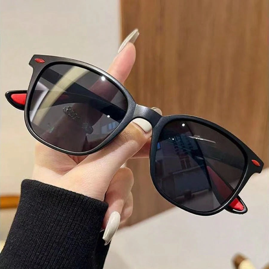 Shein boys' black sunglasses with red mark
