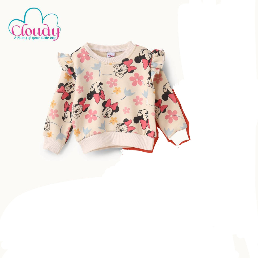 تيشيرت كلاودي ابيض ميكي