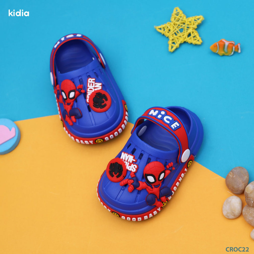 Crocs- blue- spiderman- nice